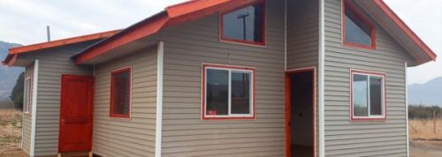 Siding PVC instalado. Instalación Siding PVC.